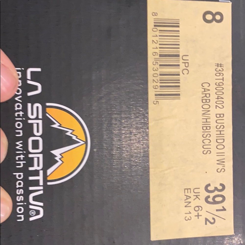 NWT la Sportiva bishop shoes grey/pink 39.5